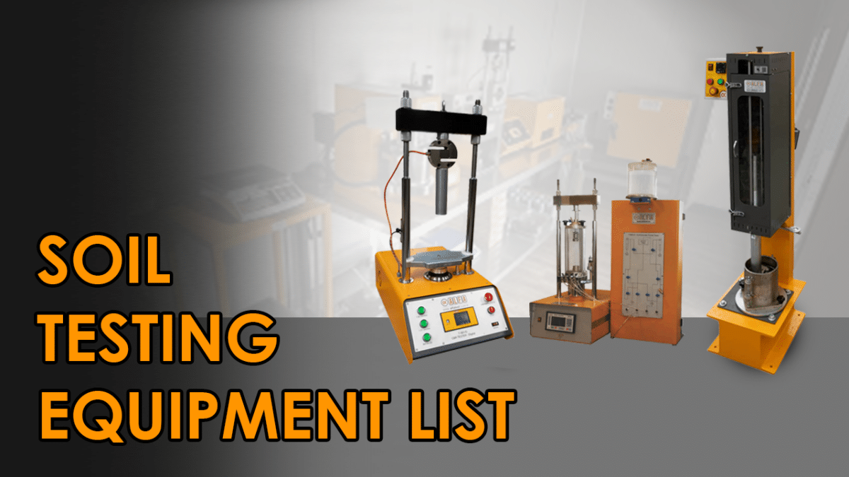 Soil Testing Equipment List